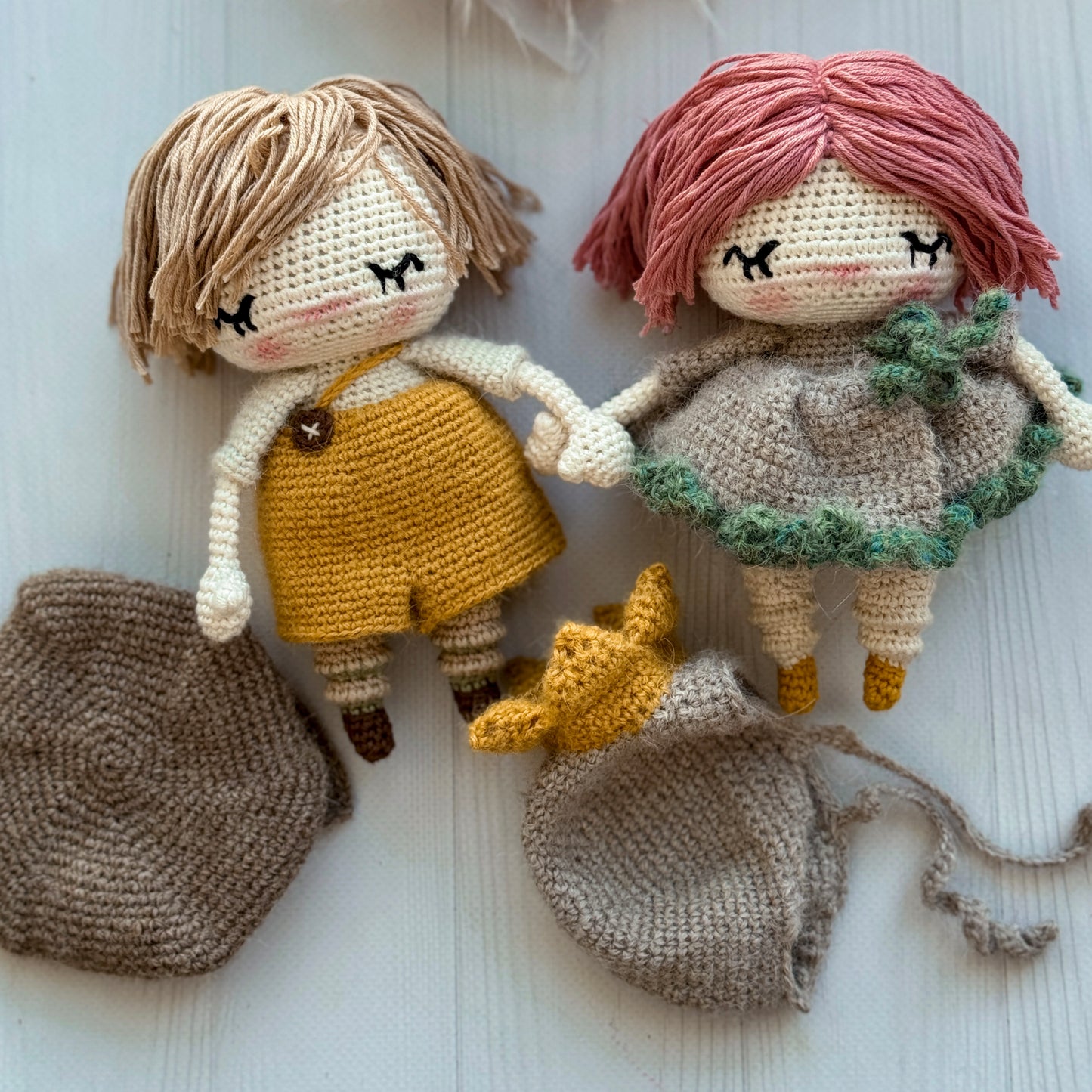 PDF Patrón de crochet 2-en-1: Pequeña Princesa y Niño Español