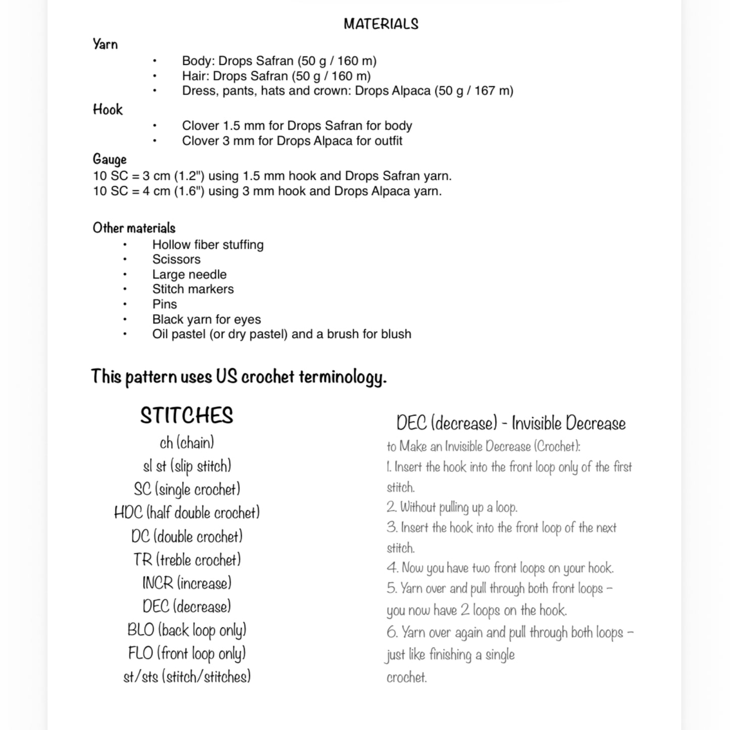 PDF Patrón de crochet 2-en-1: Pequeña Princesa y Niño Español