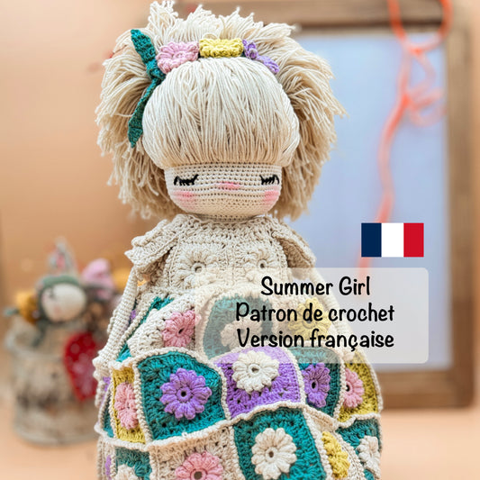 PDF Summer Girl Patron de crochet Version française
