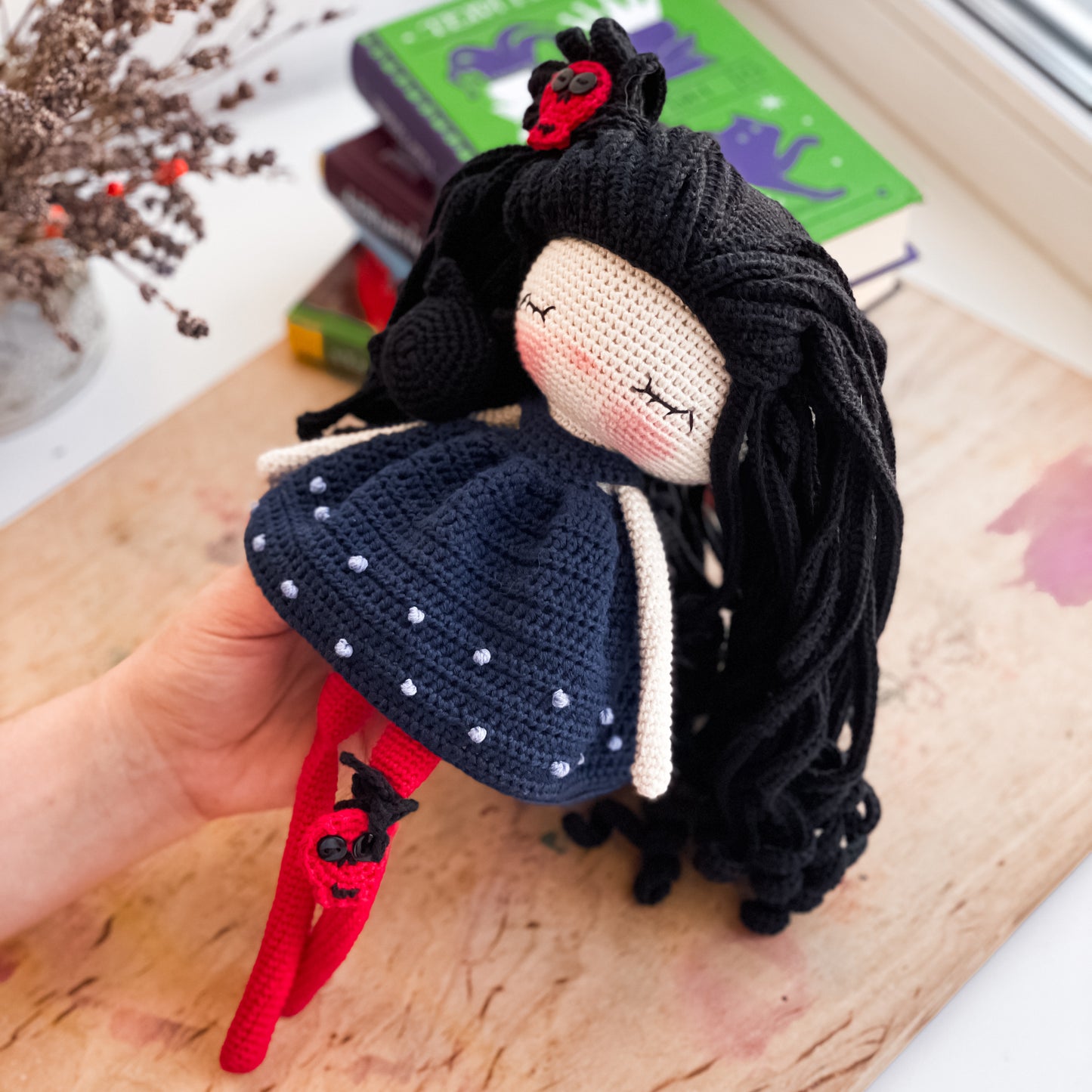 PDF Pattern Amigurumi Friendly Witch with Cat  ENGLISH