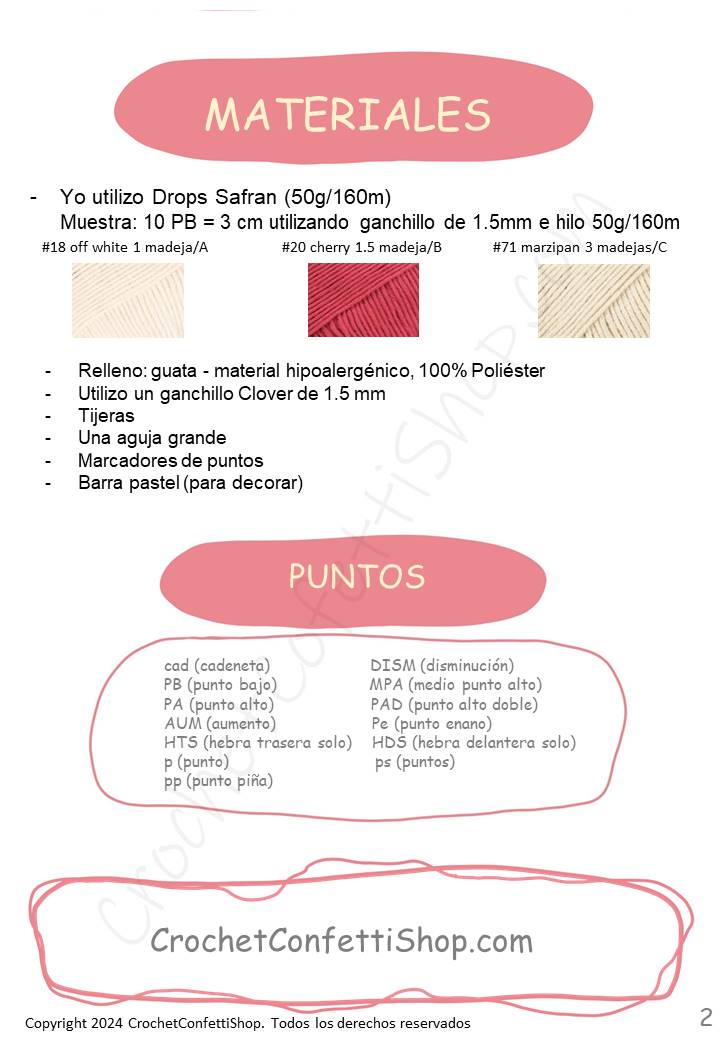 PDF Patrón ÁNGEL AMISTOSO Español