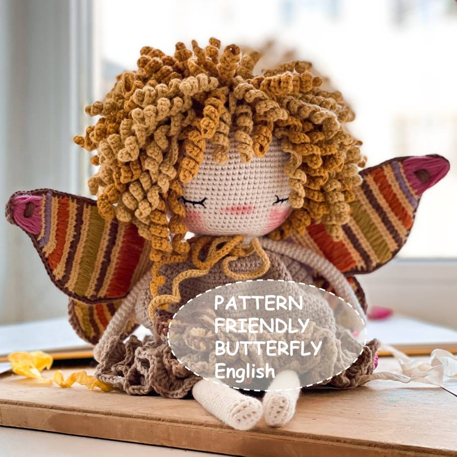 PDF Pattern Amigurumi Friendly Butterfly  ENGLISH