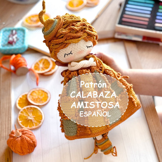 PDF Patrón CALABAZA AMISTOSA ESPAÑOL