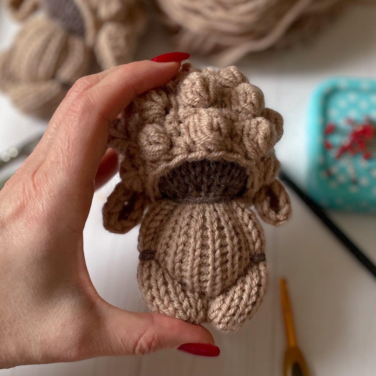 PDF Knit and Crochet Pattern little Sheep ENGLISH