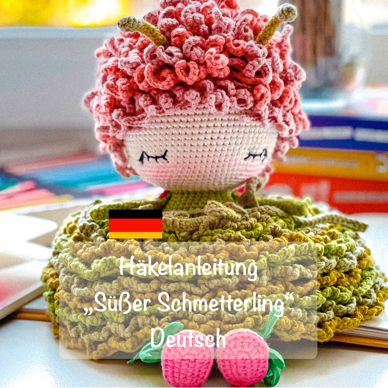 PDF Häkelanleitung „Süßer Schmetterling“ – Deutsch