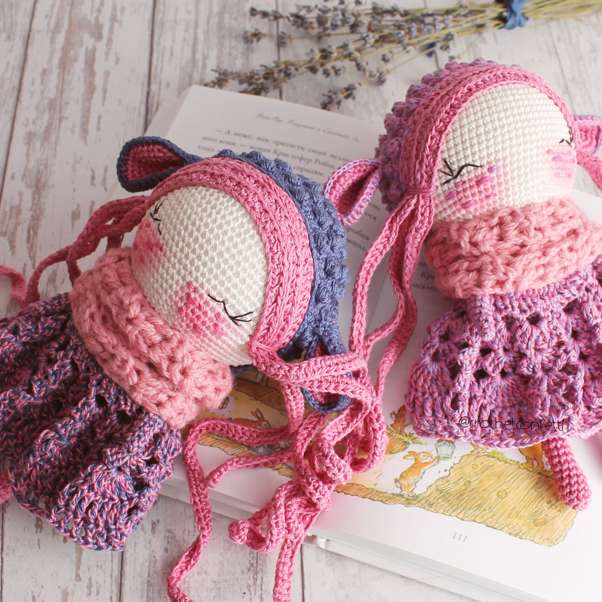 PDF Amigurumi Doll PATTERN, Crochet Little Doll Sheep, DIY Doll