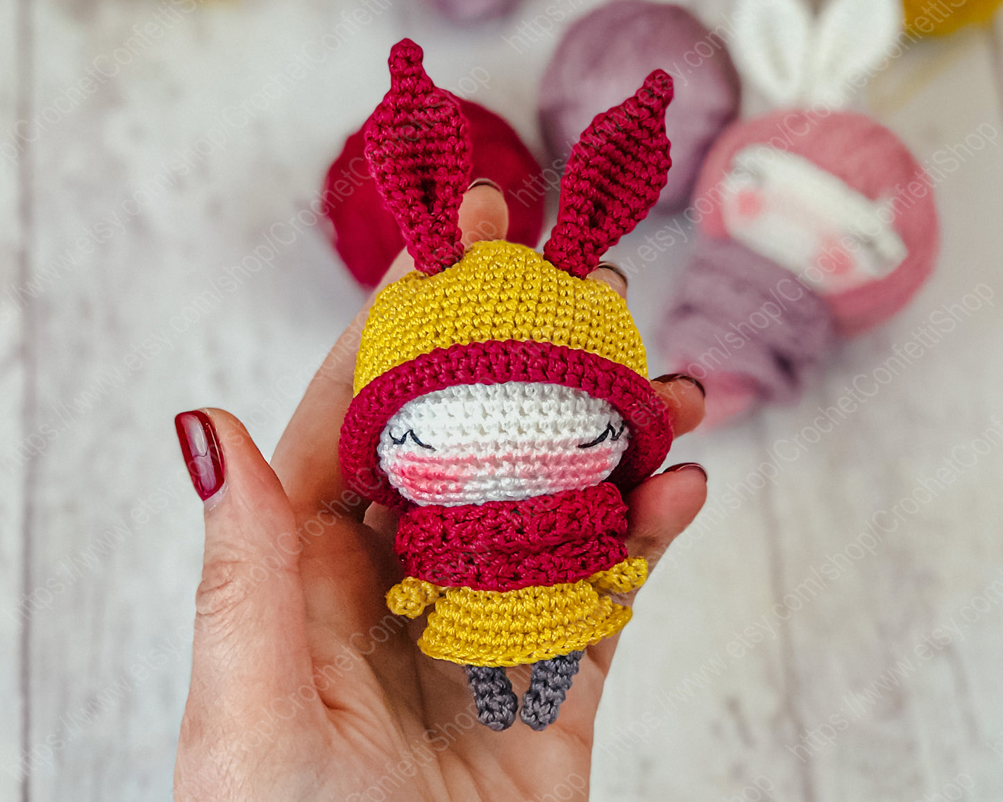 PDF Pattern Little Crochet Amigurumi Bunnies English
