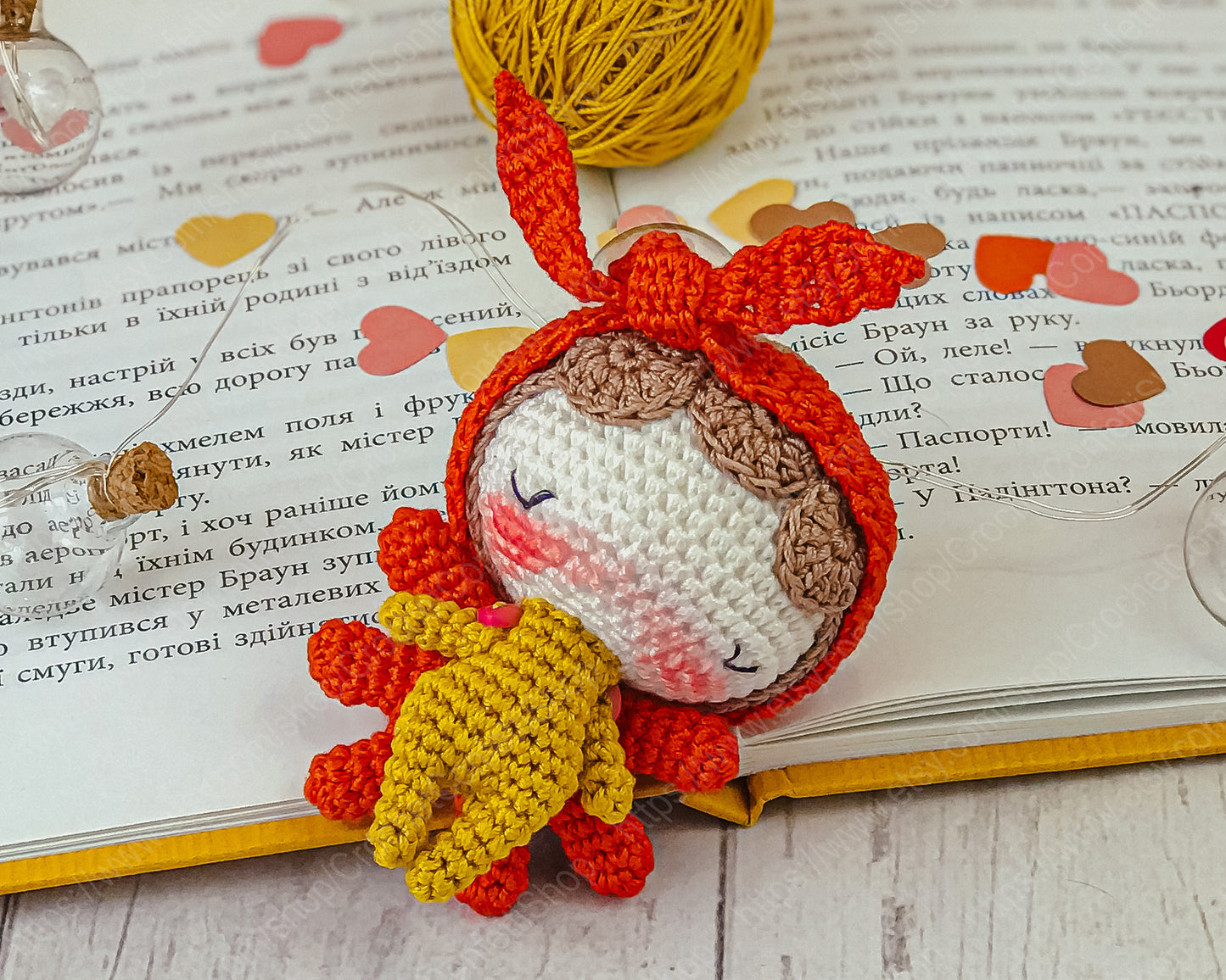 PDF Pattern Crochet Amigurumi Valentine Angel and Little Angel