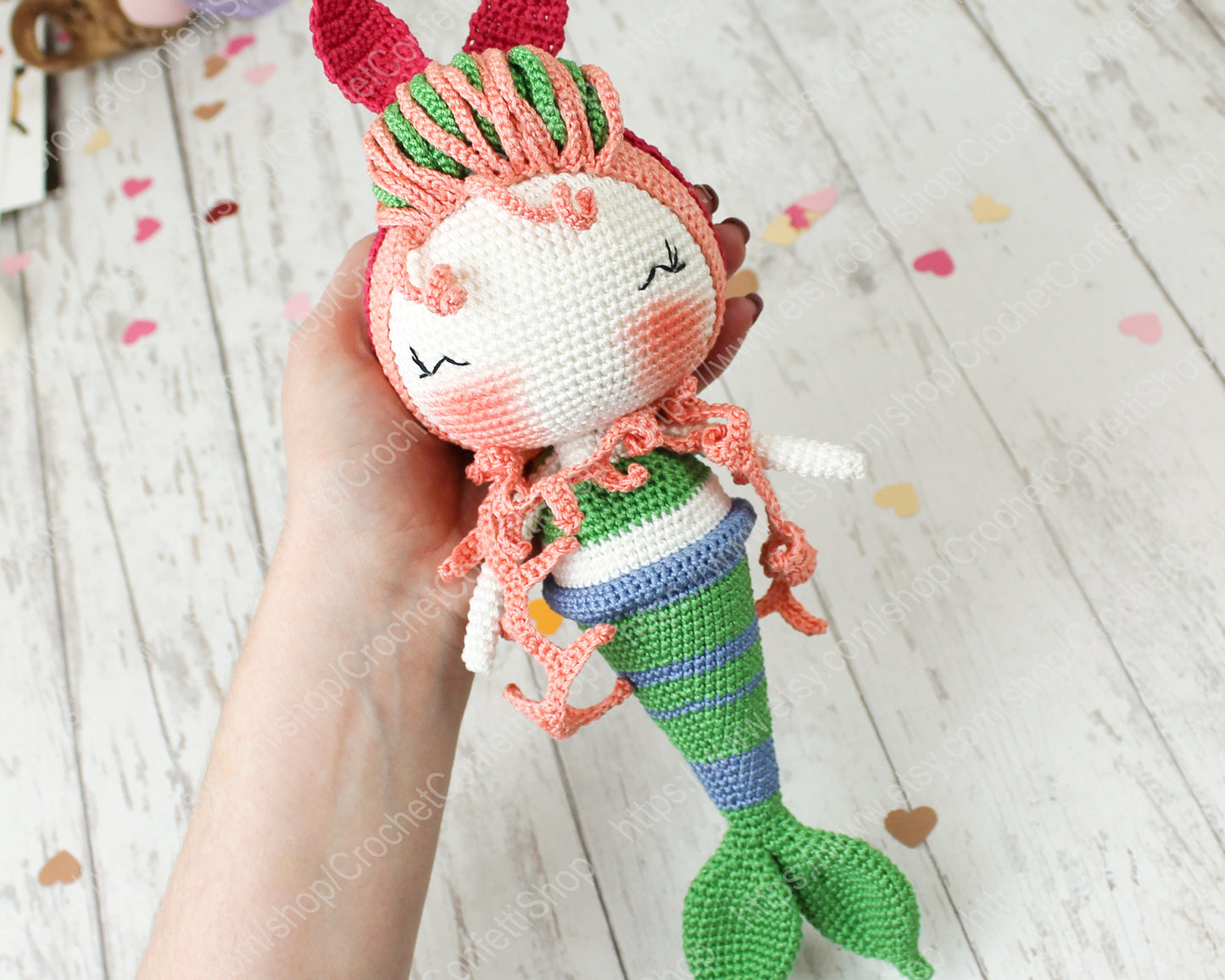 Crochet Pattern Amigurumi Doll Mermaid