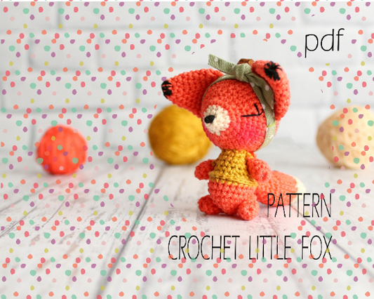 Pattern Crochet mini amigurumi Fox