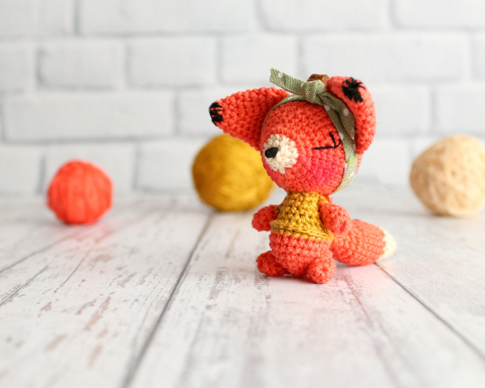 Pattern Crochet mini amigurumi Fox