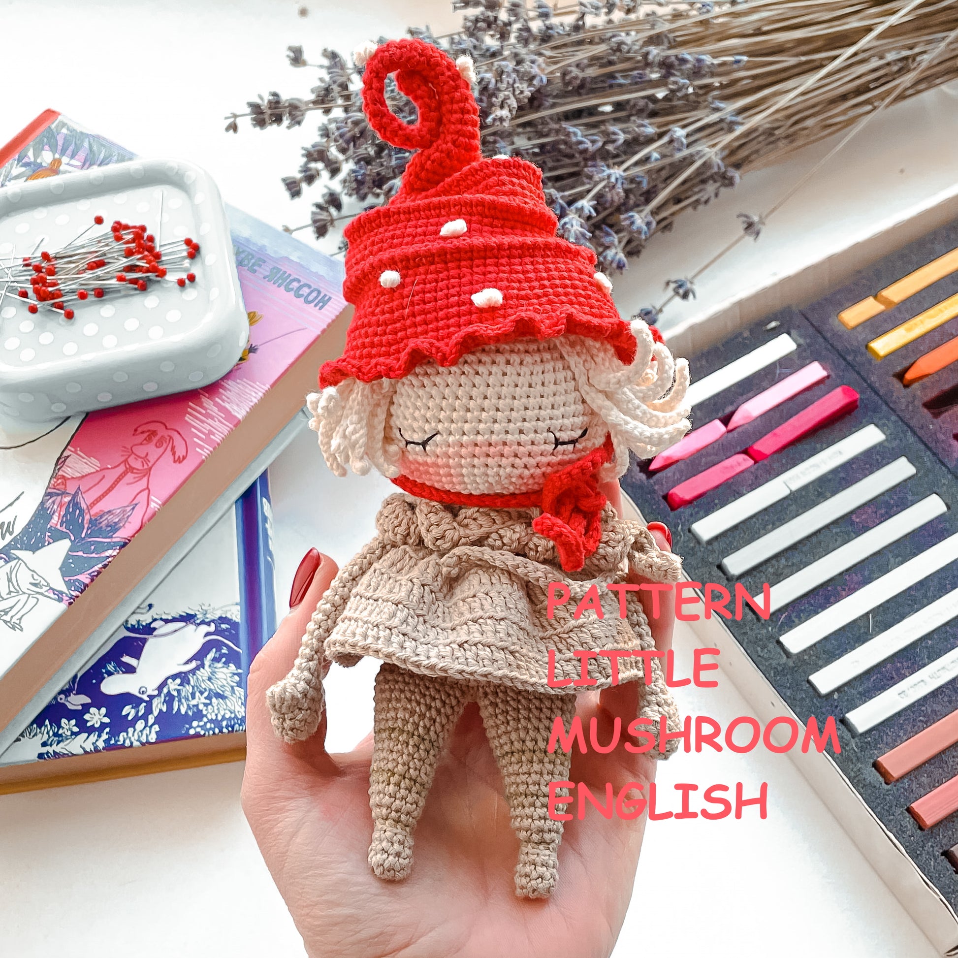 Crochet Mushroom Cat Pattern digital Download PDF Pattern File Cute  Amigurumi Plushie Crochet Pattern 
