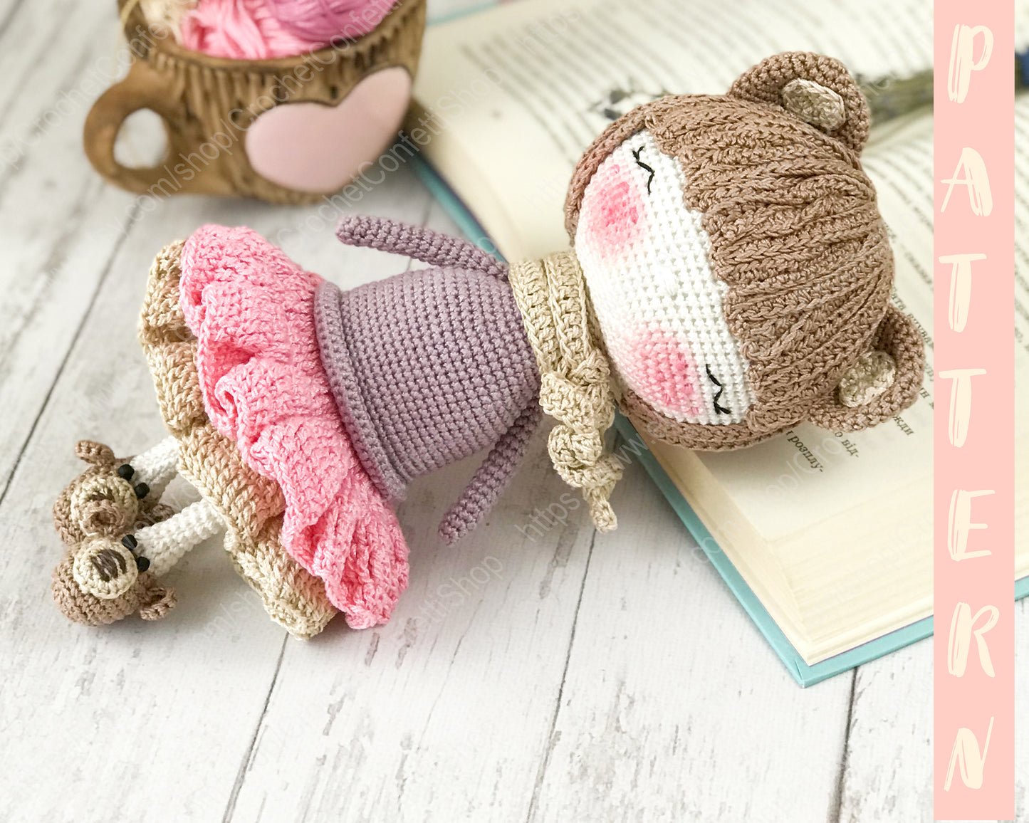 PDF PATTERN Crochet Amigurumi Doll Bear English