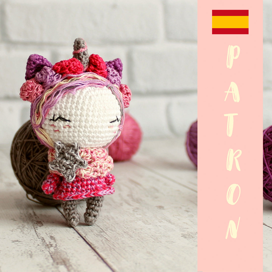 PDF Patrón de la pequeña muñeca unicornio ESPANOL
