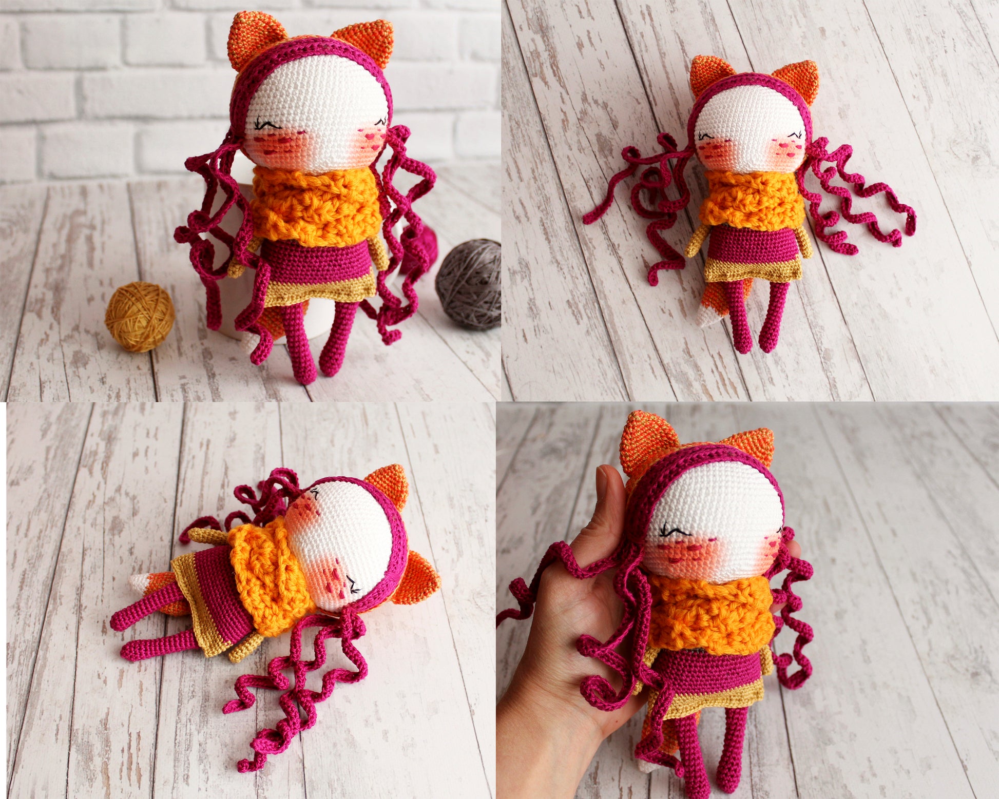 Amigurumi Pattern Doll Crochet for Little Red Riding Hood PDF 