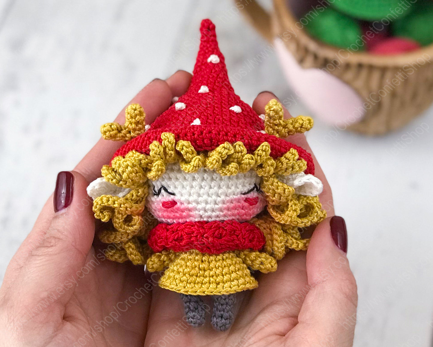 PDF Pattern Crochet Amigurumi little Christmas Elf and Forest Elf English