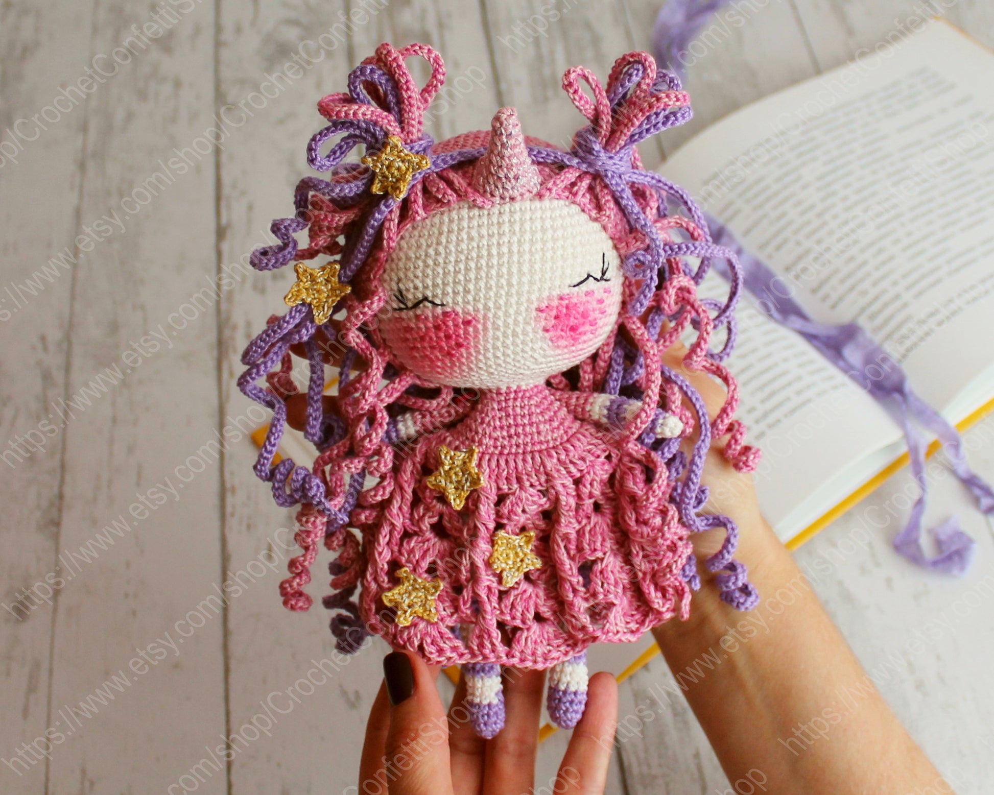 Pattern Amigurumi Doll Unicorn
