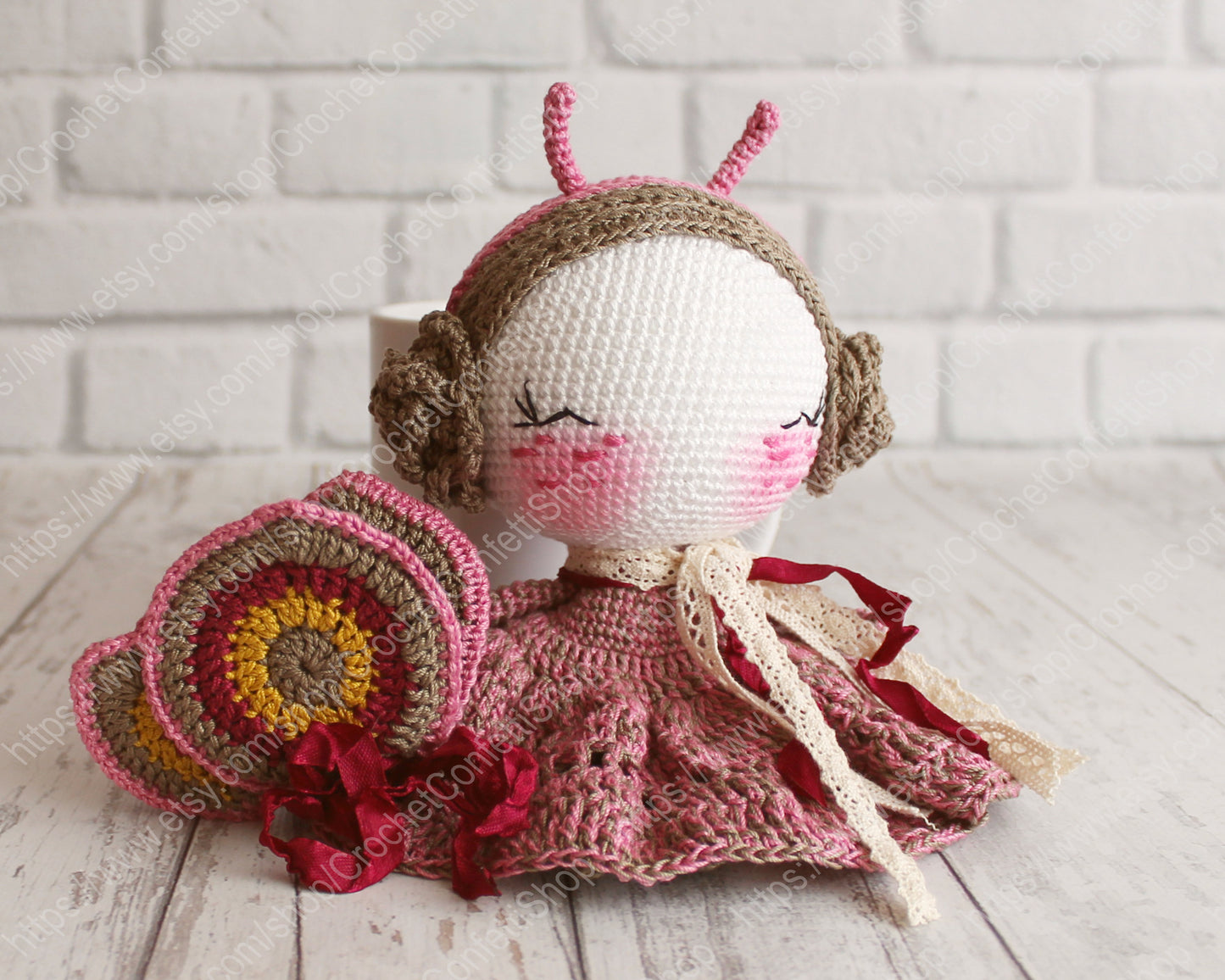 PDF SET Two Amigurumi Patterns, Amigurumi Butterfly, Amigurumi Marshmallow, DIY Doll, Stuffed Toy, Crochet Gift Idea