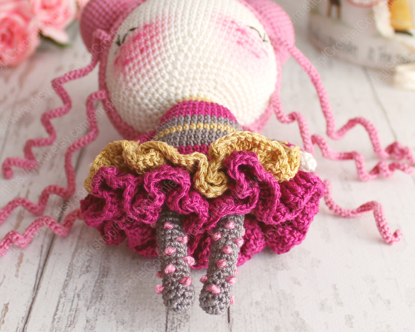PDF Pattern Amigurumi Doll, Crochet Toy, DIY Cute Toy Pattern, Stuffed Toy, Handmade Best Gift 21 cm / 8.3"