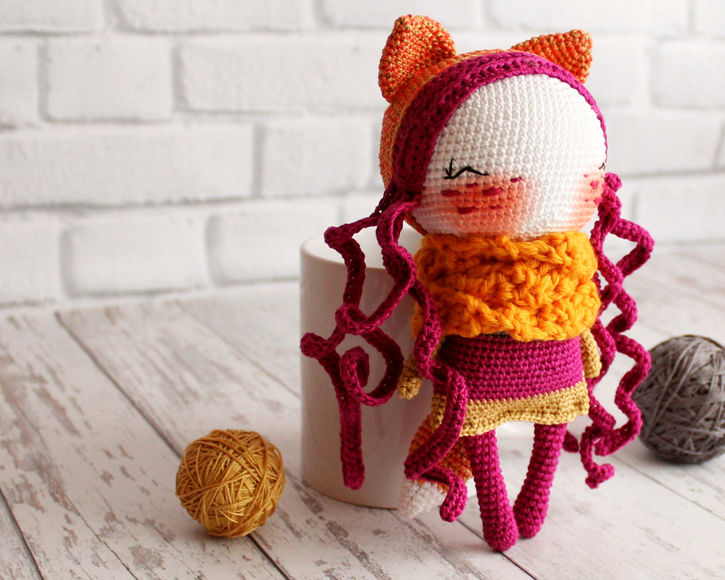 PDF SET Two Amigurumi Patterns, Crochet Fox , Amigurumi Little Sheep, Handmade Gift Ideas, DIY Doll, Cute Little Stuffed Toy
