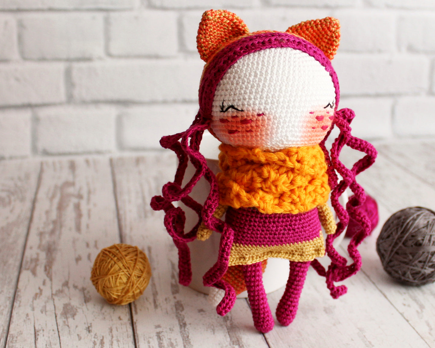 PDF SET Two Amigurumi Patterns, Crochet Fox , Amigurumi Little Sheep, Handmade Gift Ideas, DIY Doll, Cute Little Stuffed Toy