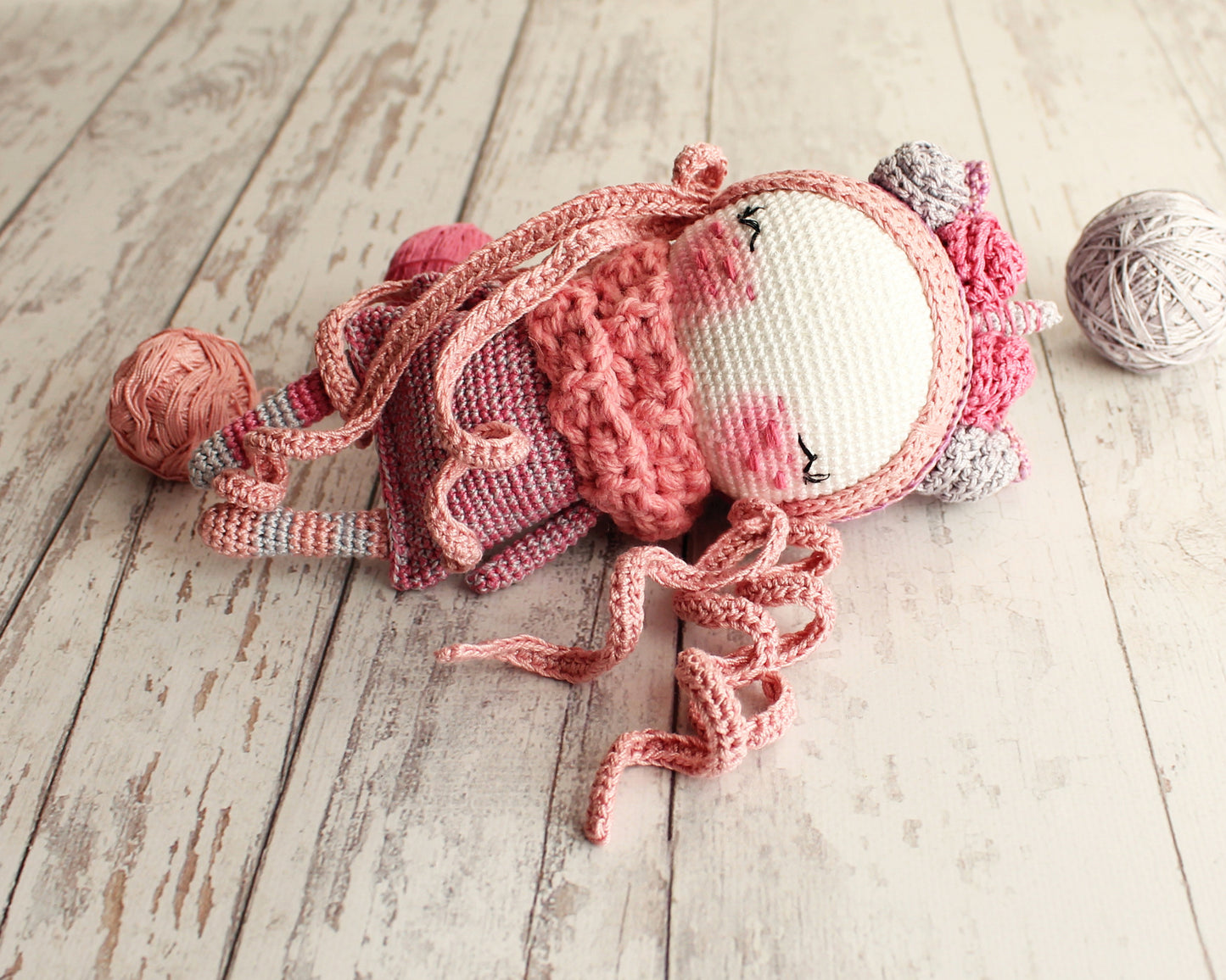 PDF Amigurumi Doll Pattern, Crochet Unicorn, DIY Doll, Best Girl Gift Idea, Cute Stuffed Toy Unicorn 20 cm / 7.8"