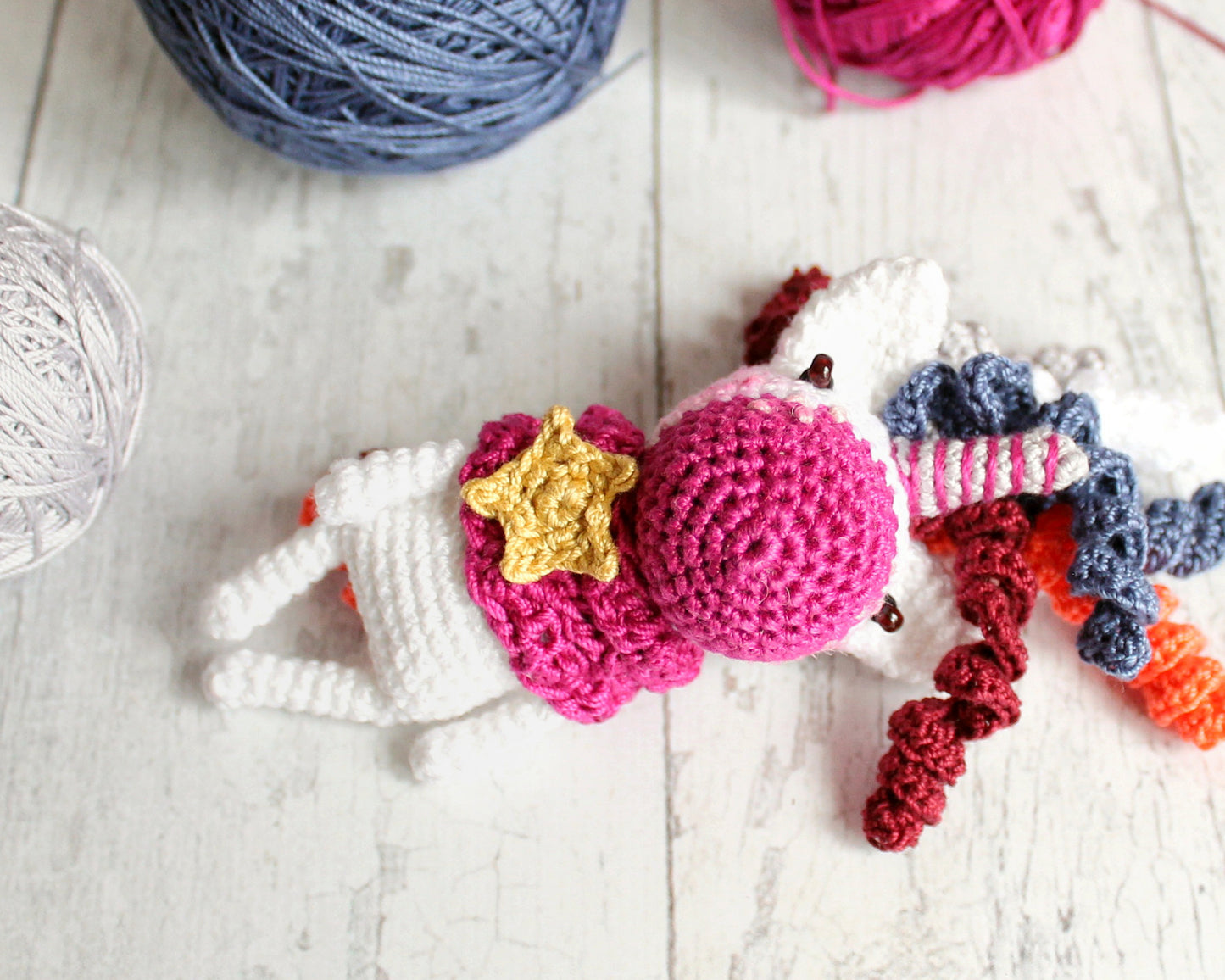 Pattern Crochet Little Unicorn, Crochet Amigurumi Pattern English