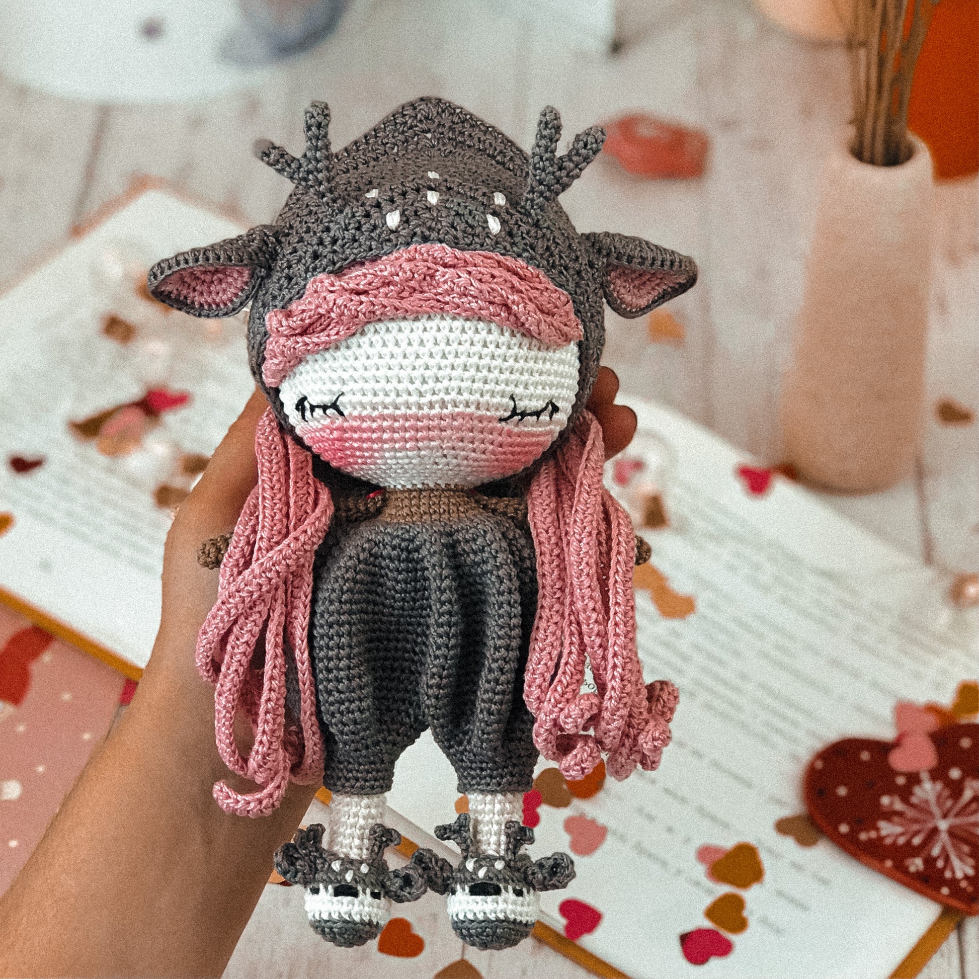 crochet pattern amigurumi christmas deer