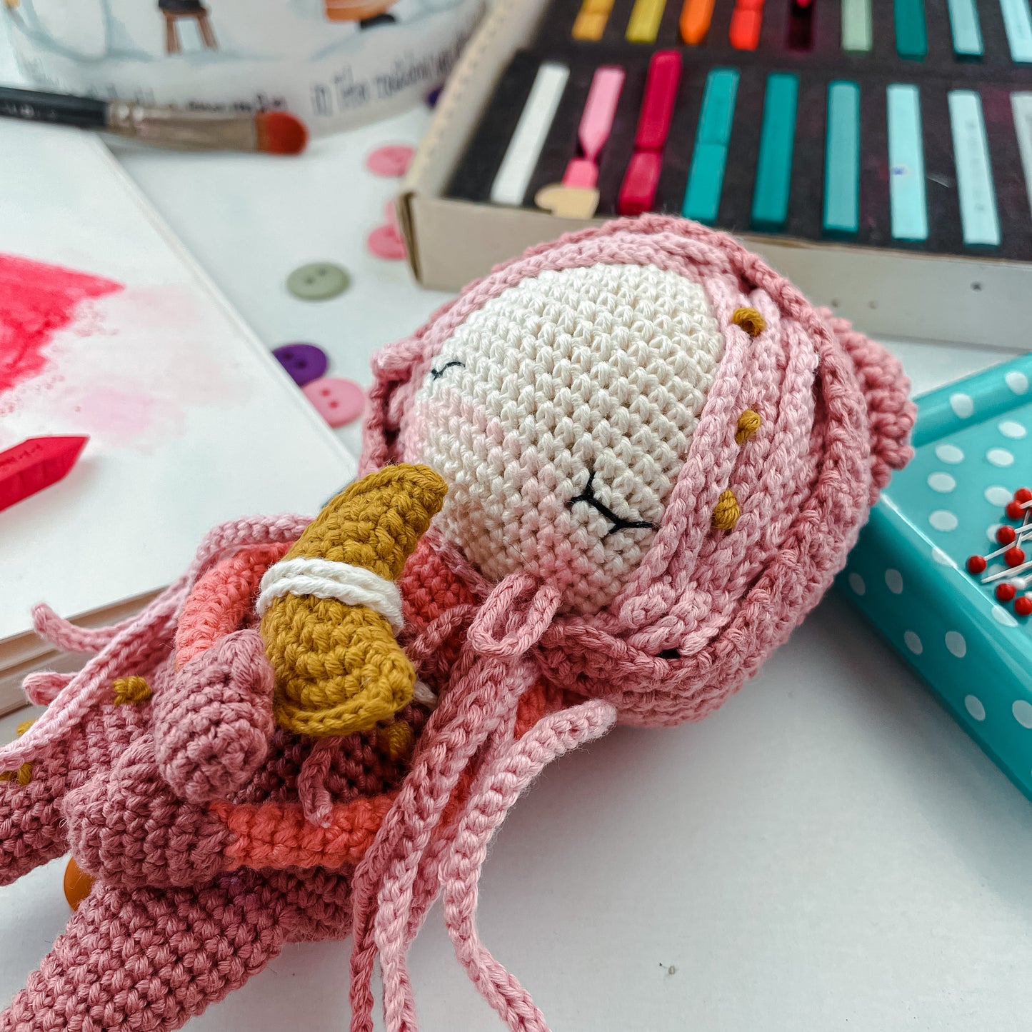 PDF Crochet Pattern Amigurumi Sleepy Angel ENGLISH