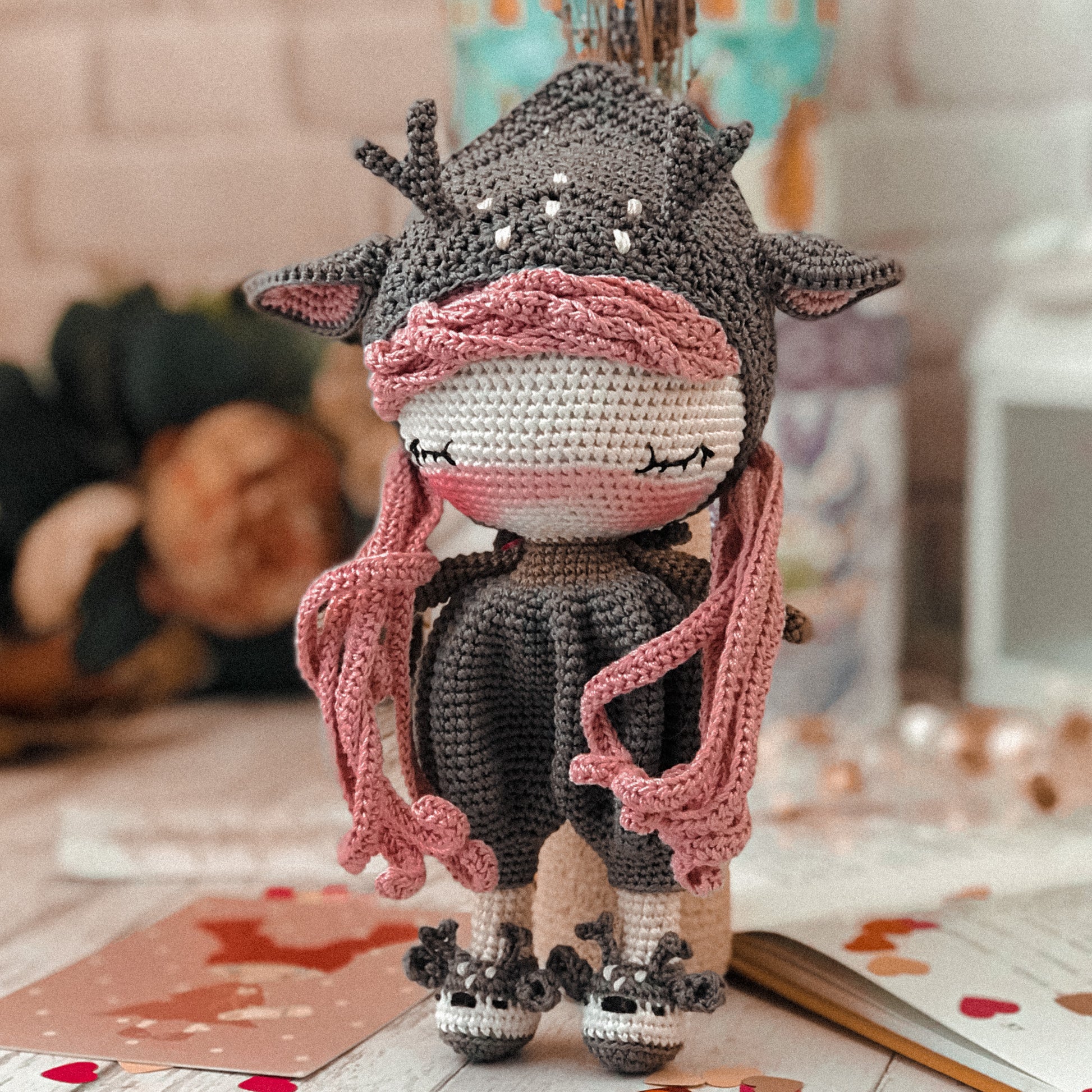crochet pattern doll deer