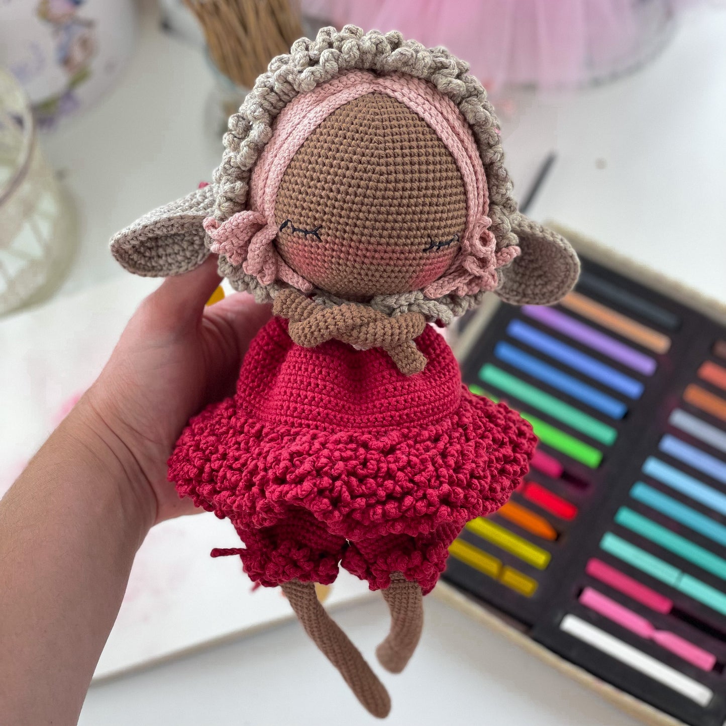 crochet doll sheep