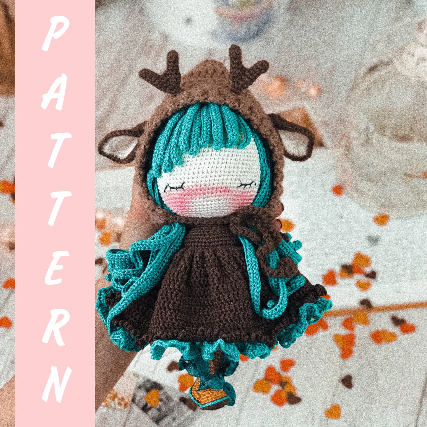 PDF PATTERN crochet amigurumi doll Deer English