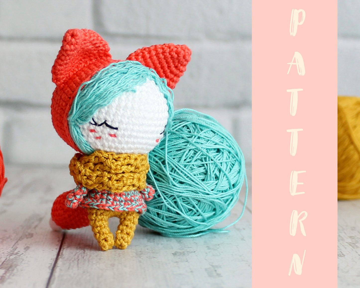 PDF SET Two Amigurumi Patterns, Amigurumi Rabbit, Amigurumi Little Red Fox, DIY Doll, Stuffed Toy, Crochet Gift Idea